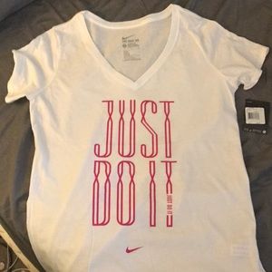 White women's Nike t-shirt